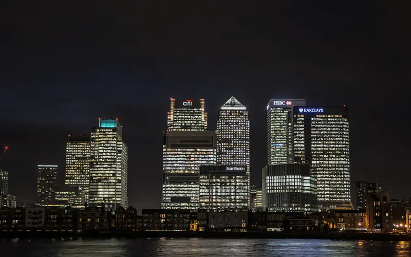 Commercial buildings in Canary Wharf