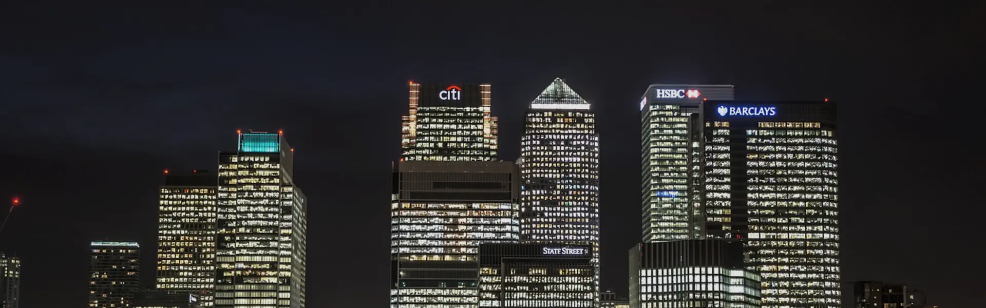 Commercial buildings in Canary Wharf